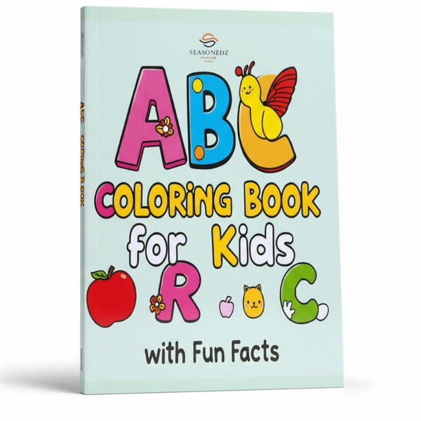 ABC Coloring Book for Kids with Fun Facts - Educational Activity Book.
