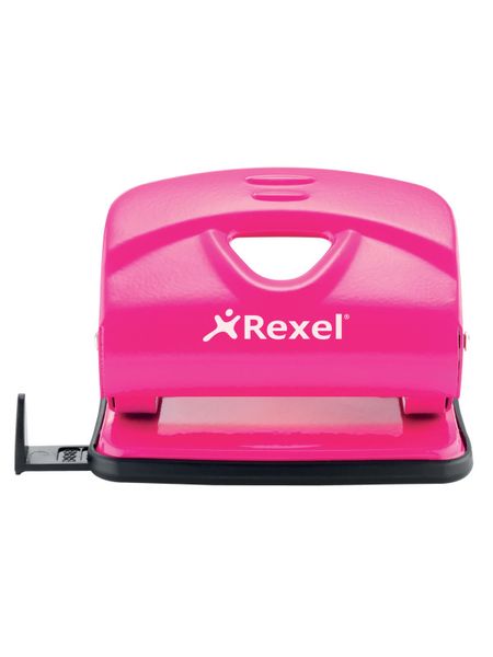Rexel V220 2 Hole Metal 20 Sheet Punch - Pink