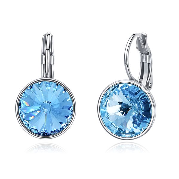 CDE Birthstone March earring with Swarovski Crystals