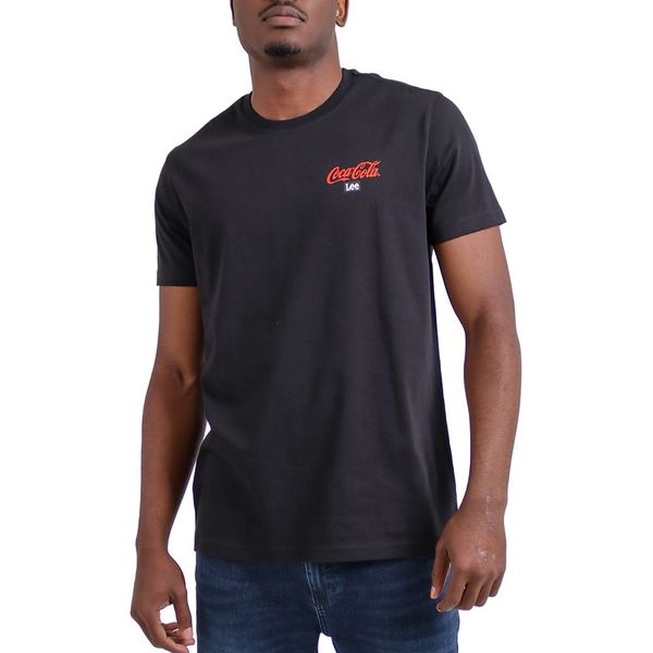 Lee-Back Flag Print Tee-Black