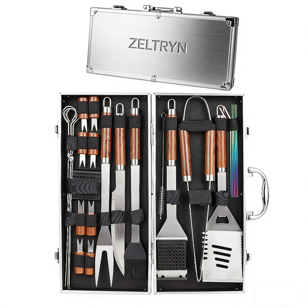 ZELTRYN BBQ Tools 24-Piece Set Outdoor Grilling Set