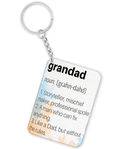 Grandad Like A Dad Birthday Christmas Gift Keyring