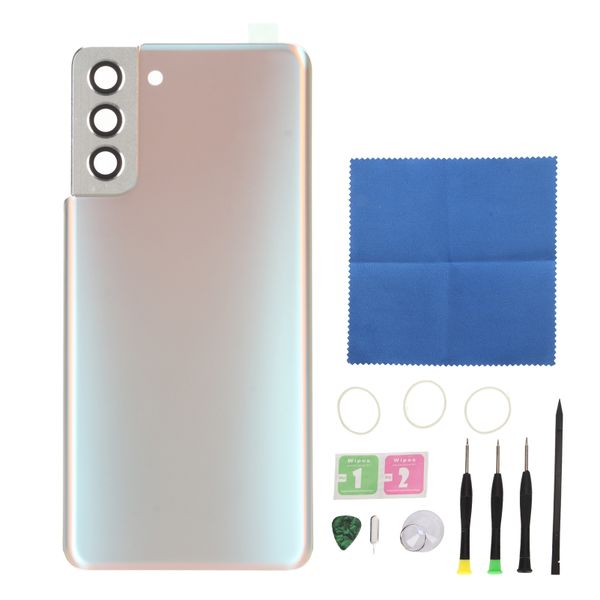 S21+ Back Glass Silver w/Lens