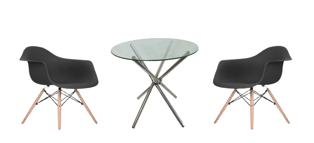 Modern 3 Piece Table and Chair Set Shop Today. Get it Tomorrow