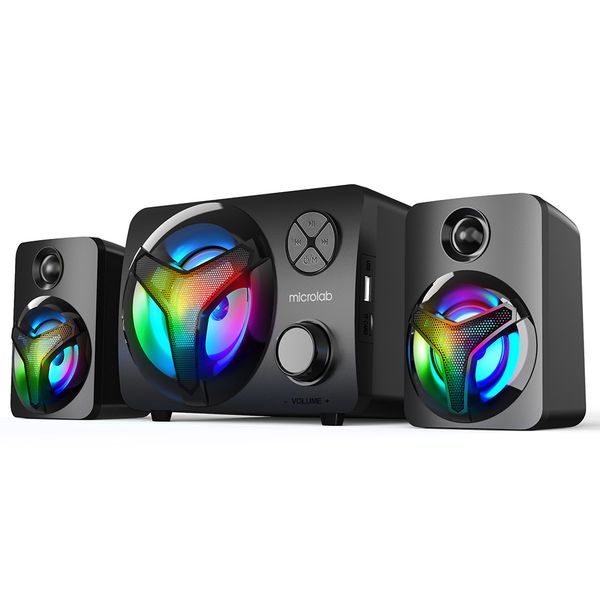 Microlab U210 2.1CH USB-Powered BT+AUX+USB+TF+FM Speaker-BK
