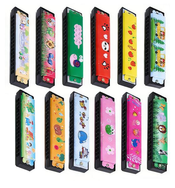 12-Pack Kids Harmonicas - 16-Hole Beginner Music Toy, Perfect Gift