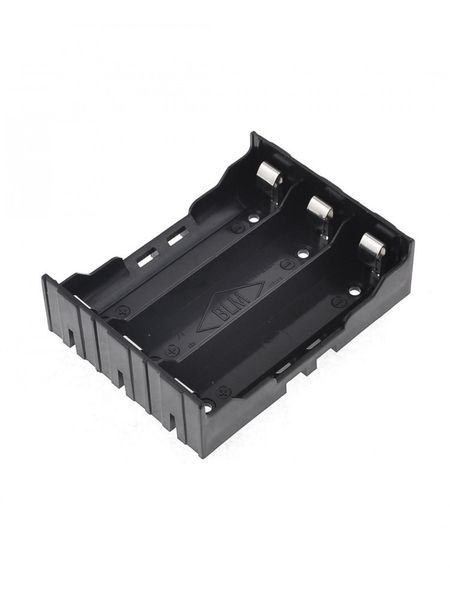 3-Slot 18650 Battery Holder With Pins - Series or Parallel