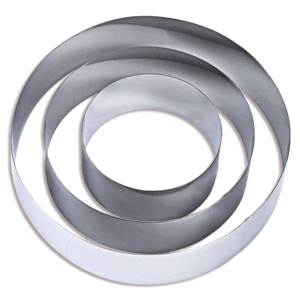4/6/8 Inch Round Cake Mold Stainless Steel Baking Tool Cake Ring Set