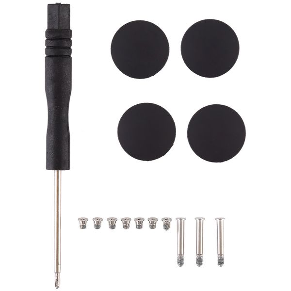 3 in 1/Set Bottom Rubber Cooling Mat + Screws + Screwdriver for MacBook Pro