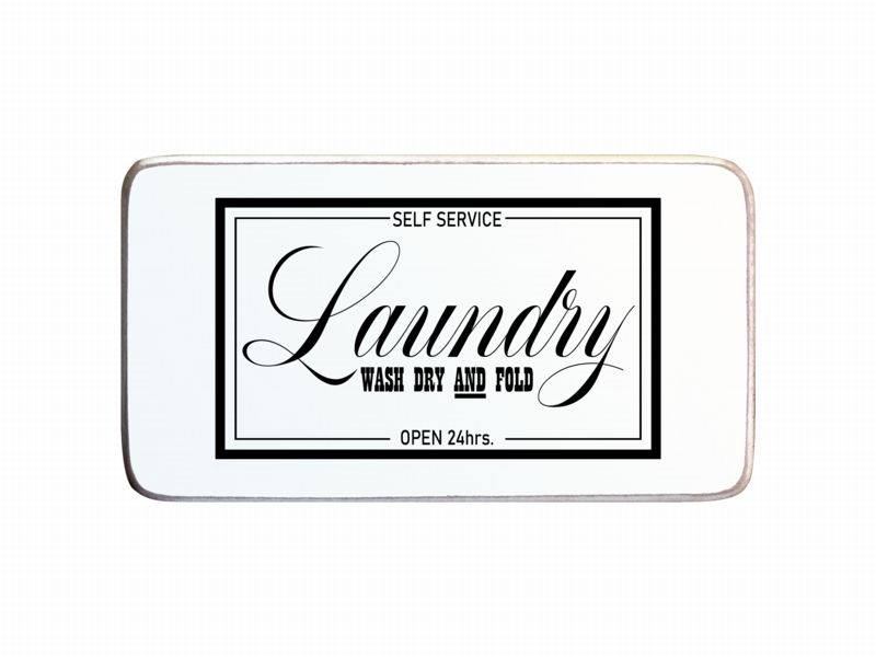 Baytiques - Wall Plaque Laundry 33cmx18cmx2cm