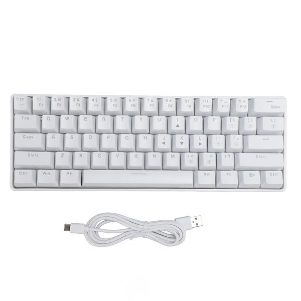 61 Key Dual Mode Keyboard RGB, Blue Switch, Windows