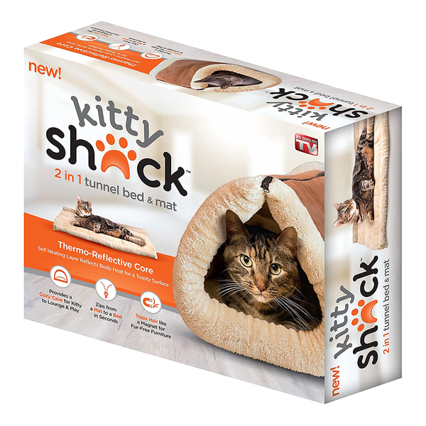 Kitty Shack | 2 in 1 Tunnel Bed and Mat