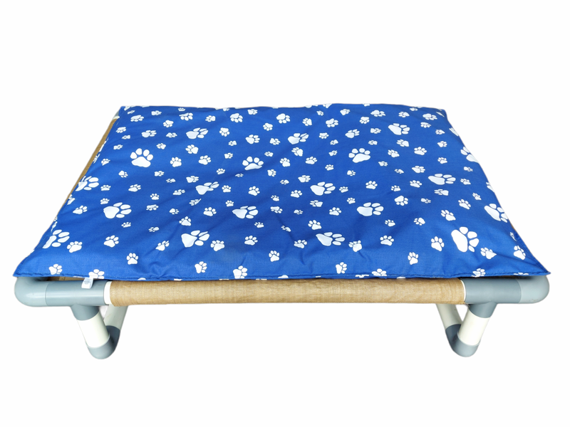 Elevated PVC Dog Bed with Pillow - 120cm X 90cm - 65kg