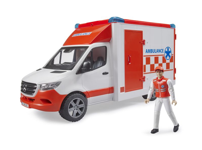 Bruder Mercedes-Benz Sprinter Ambulance with driver (45cm Long)