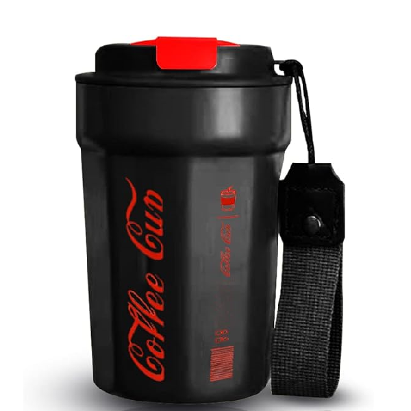 Kitro Black Coffee Double Wall Travel Mug 350ml
