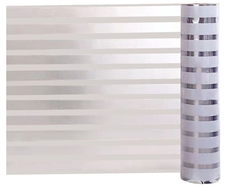 Window Films Privacy Non-adhesive Office Glass Stripe Film Static