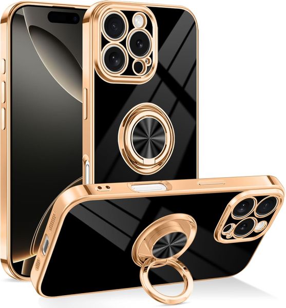 Ring Holder Soft TPU Phone Case Compatible With iPhone 12 Pro Max