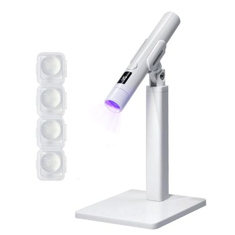 Mini Handheld UV Light for Gel Nails with Magnetic Stand Rechargeable Image