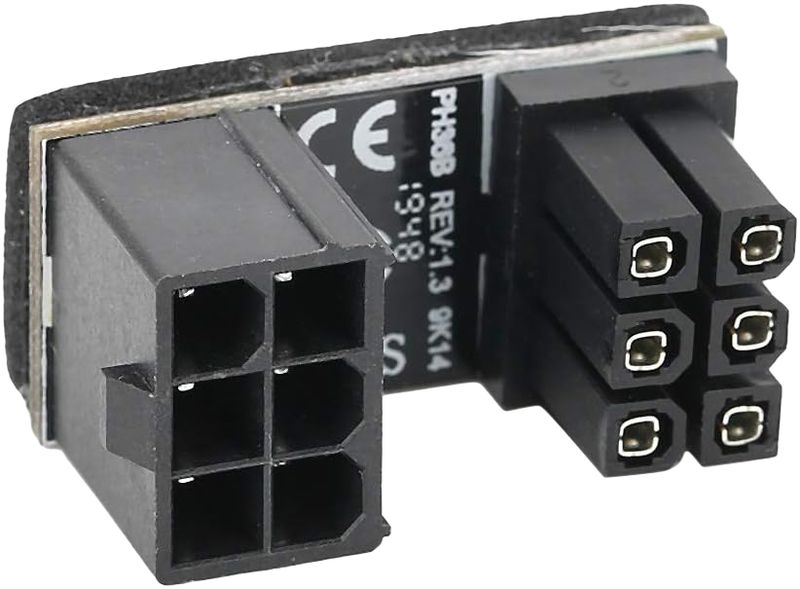 PH36B GPU 180 Degree Power Adapter 6PIN