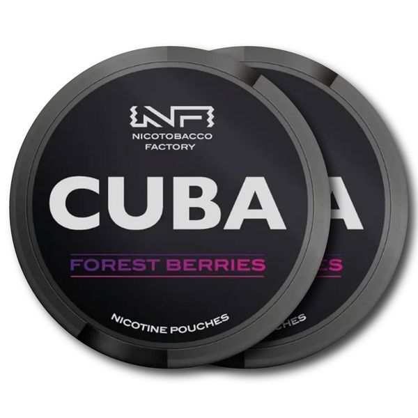 CUBA BLACK - Forest Berries - 2 PACK (Nicotine Pouch)