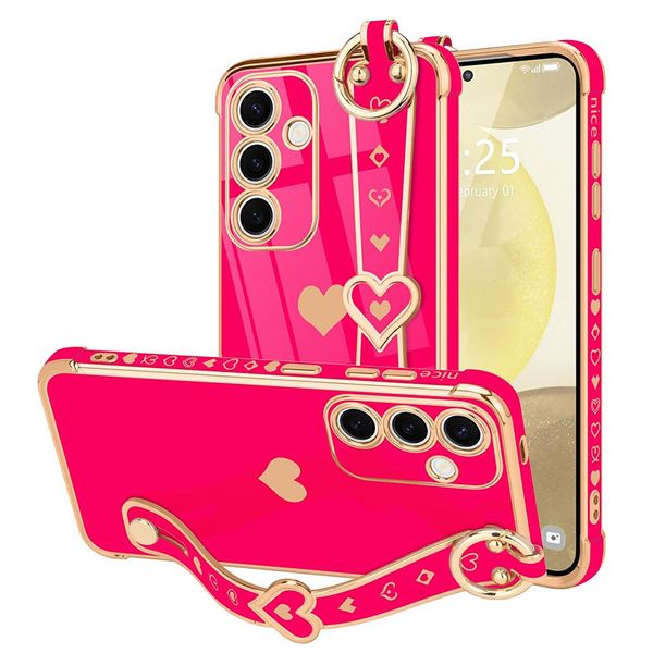 Phone Case Compatible With Samsung Galaxy A36 Cute Love Plated Cover