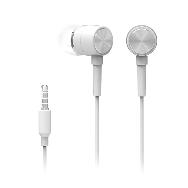 HP Sleek In-Ear Earphones with Mic - White