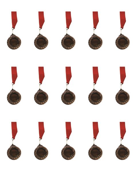 Medals Plain Silver - Pack of 15