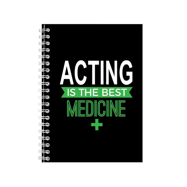 Acting Wire Bound Notebook Actor Gift Idea Writing Books A4 Notepad