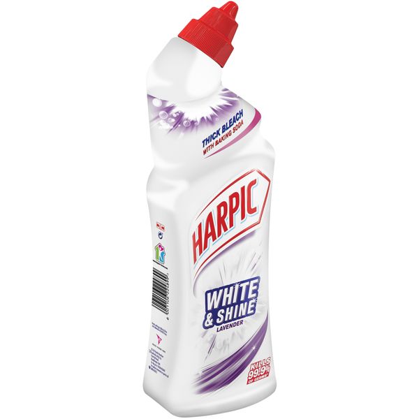 Harpic 750ml, Thick Bleach, Toilet Cleaner, Lavender