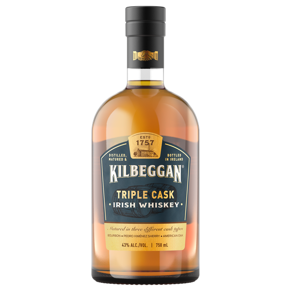 Kilbeggan Triple Cask Traditional Irish Whiskey - 750ml
