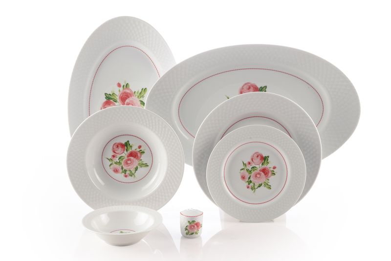Zarin Home Porcelain – Rosemont - Radiance series - 28 Piece
