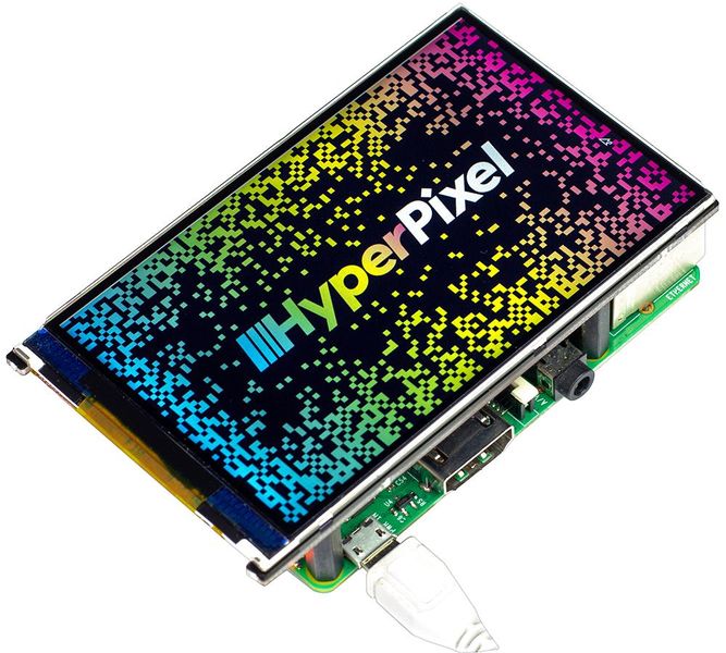 Pimoroni (PIM370) Devel Board, HyperPixel 4.0 Hi-Res Display