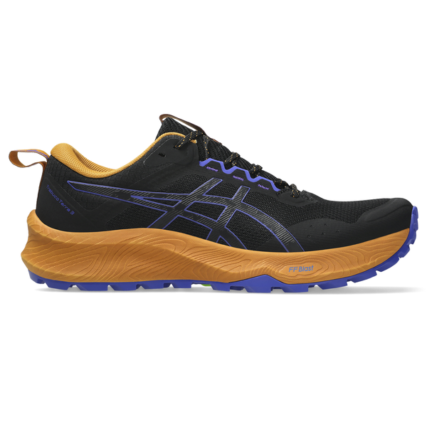 ASICS Men's Trabuco Terra 3 Road Running Shoes - Black/Cobalt Burst