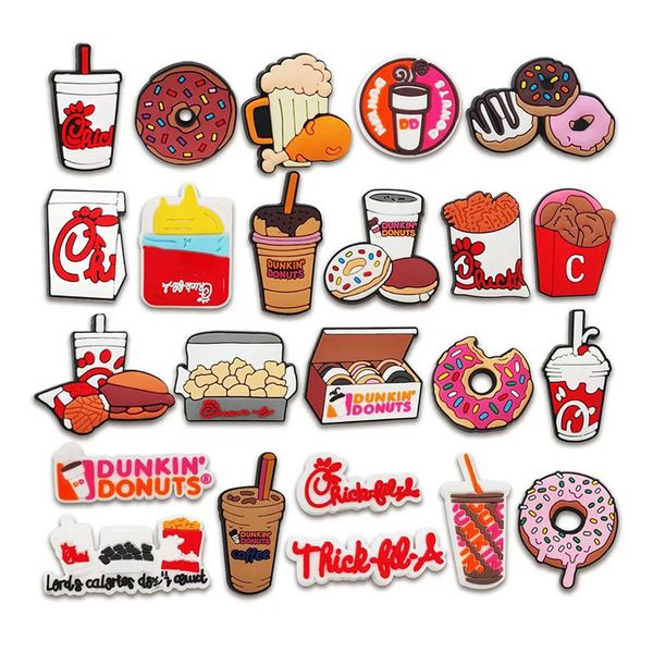 Donut Drink Hole Shoe DIY Accessories Set - 23 Piece