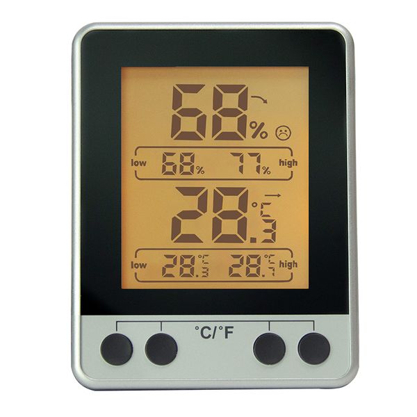 Digital Hygrometer Thermometer Backlight With 7.62cm Large LCD Display