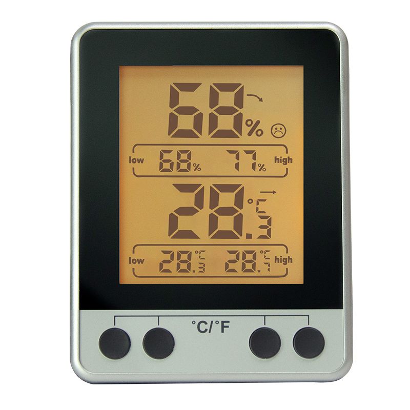 Digital Hygrometer Thermometer Backlight With 7.62cm Large LCD Display