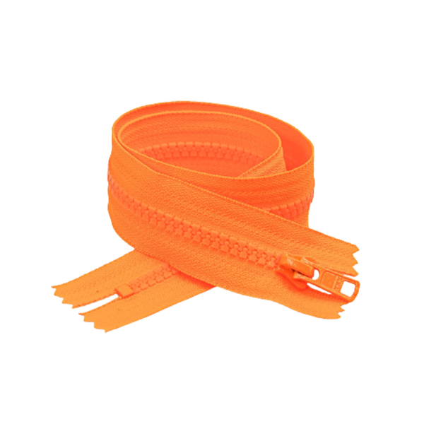 YKK Closed End Zip - 10 Pack - Neon Orange