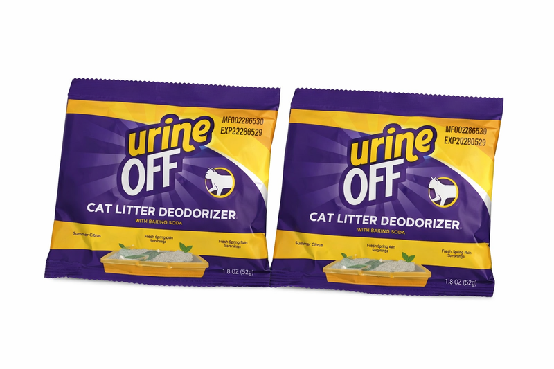 2 Pack Urine Off Cat Litter Deodorizer with Baking Soda 1.8oz (52g)