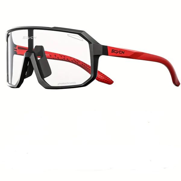 SCVCN Photochromic Sunglasses - Black and Red