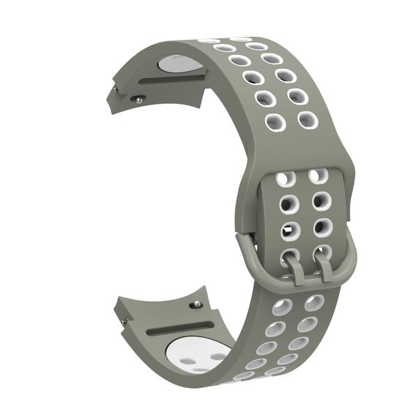 Sports Strap Compatible With Samsung Galaxy Watch 4/5/6/7-Grey &amp; White