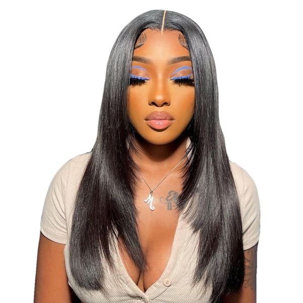 Virgin Human Hair - Brazilian Double Drawn Full Frontal Wig - 22inch