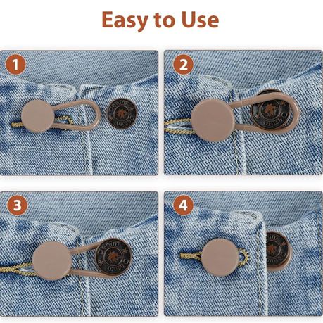 13 Piece Button Extenders for Jeans, Pants Waist Button Extender