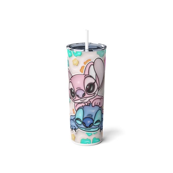 3D Stitch &amp; Angel 600ml Tumbler
