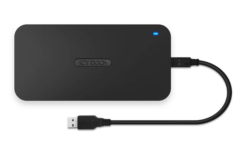 ICYDOCK Portable M.2 SATA SSD to USB 3.2 Gen 1 (5Gbps) External Enclosure