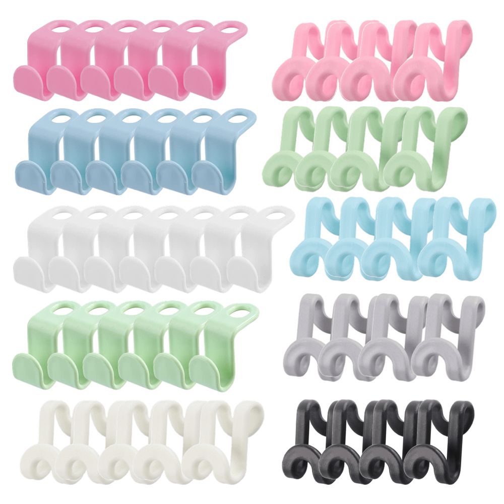 Home Storage Closet Clothes Organisation Clips Jumbo Set of 50 Shop