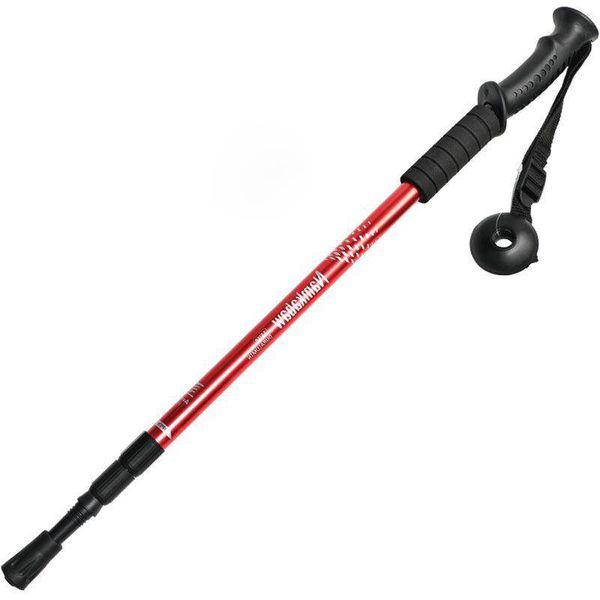 Lightweight Aluminum Trekking Pole, Adjustable, Durable, Multi - use, Red