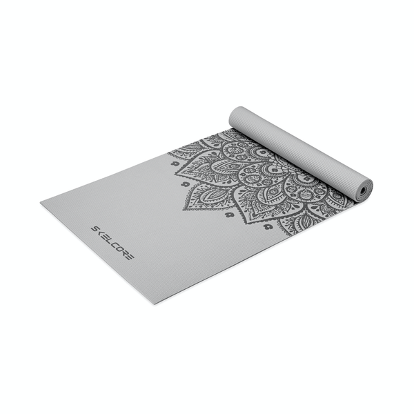Skelcore 4mm (0.15 In) PVC Yoga Mat with Floral Design