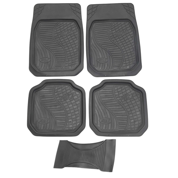 KR Auto Rubber Mat Set: Car / Bakkie / SUV (5-Piece)