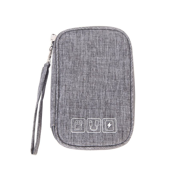 Ten Tech Waterproof Cable Pouch Travel USB Electronics Charger Organizer