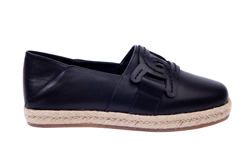 Green Cross Women's Leather Espadrille Leather Slip-On